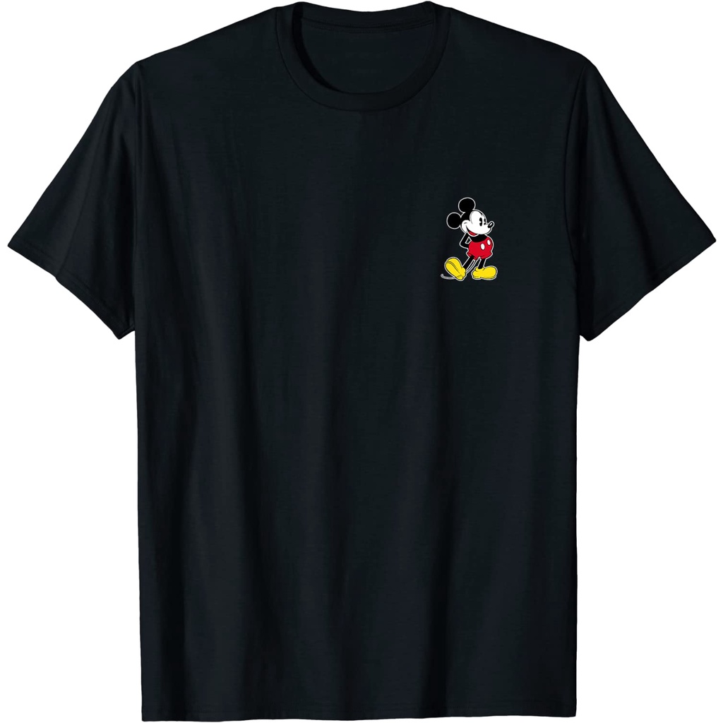 Baju Kaos Dewasa Mickey Mouse Classic Small Pose Pakaian Atasan Fashion Pria Wanita Cowok Laki Distr