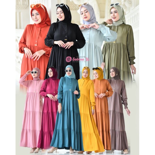 GAMIS SALVINA.ys.#CANDA PREMIUM100% Standrt dan JUMBO