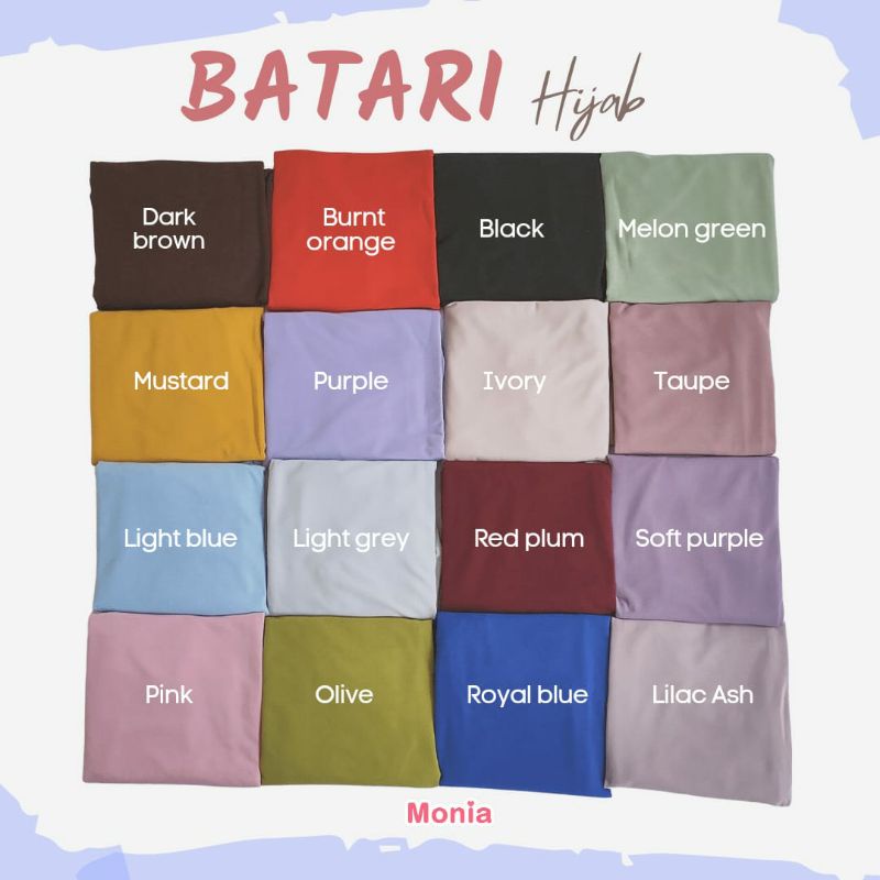 Batari Hijab by Monia Hijab Kids size L XL | Hijab Instant Remaja Dewasa Terbaru