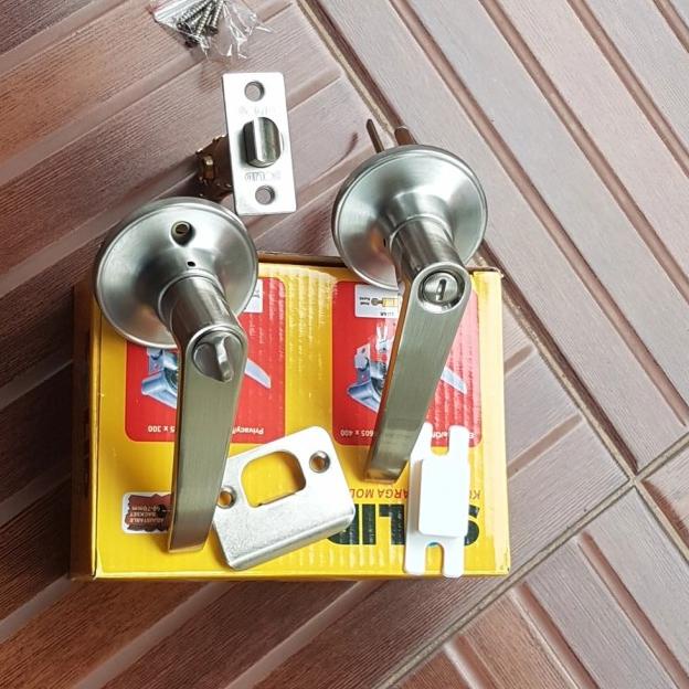 LEVER SET SOLID LV 605 X 300 // HANDLE PINTU KUNCI KAMAR MANDI