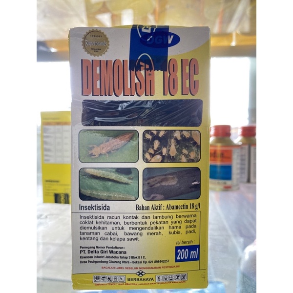 Demolish 200 ML / Demolish 18 EC bonus kaos