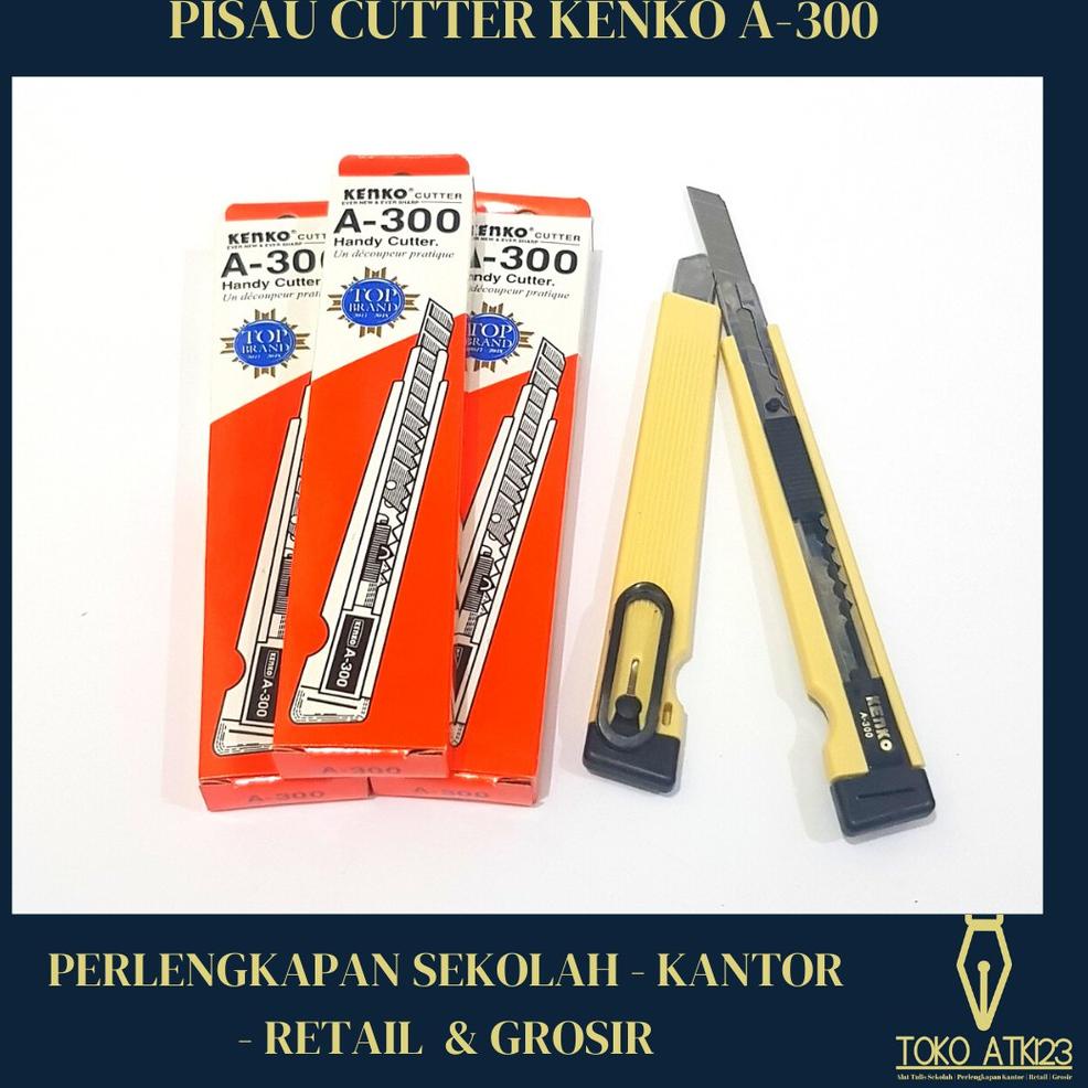 

ゼ Cutter / Pemotong Kertas / Pisau Cutter Merk Kenko A-300 ⇭