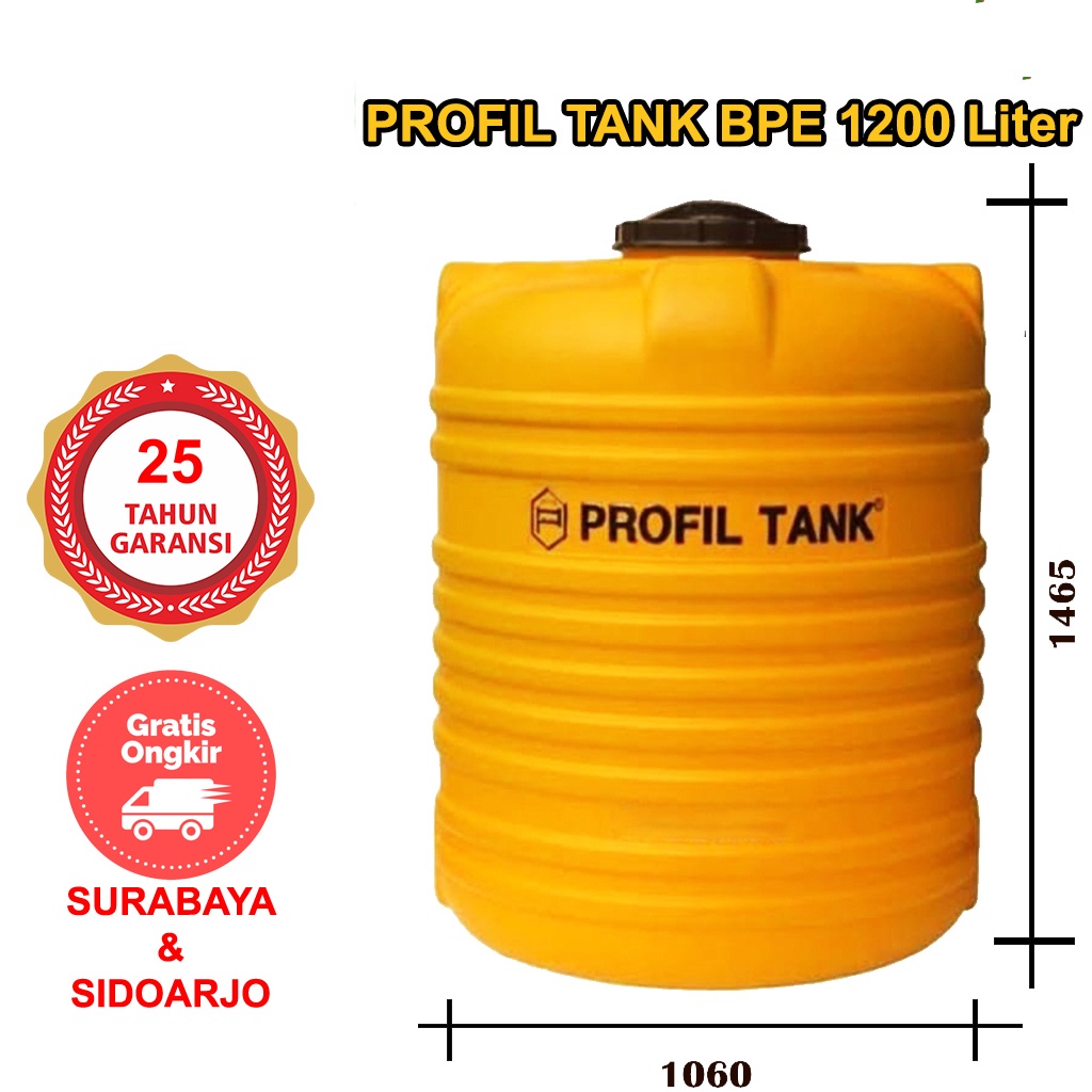 (khusus are jatim ) Tandon Air Profil Tank BPE 1200 Liter