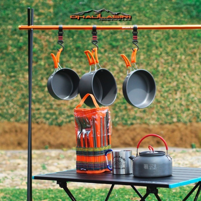 Perlengkapan Set Makan Camping Dhaulagiri CUTLERY SET 13 in 1