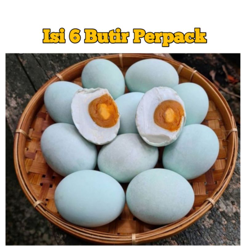 

Telur Asin Masir Matang Isi 6pcs / 6butir Perpack