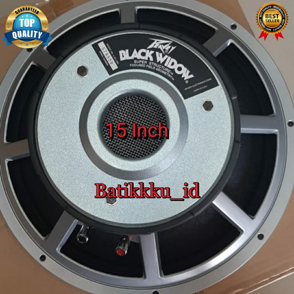 Speaker Komponen PEAVEY BLACKWIDOW BLACK WIDOW 15 INCH GRADE A++ MID LOW