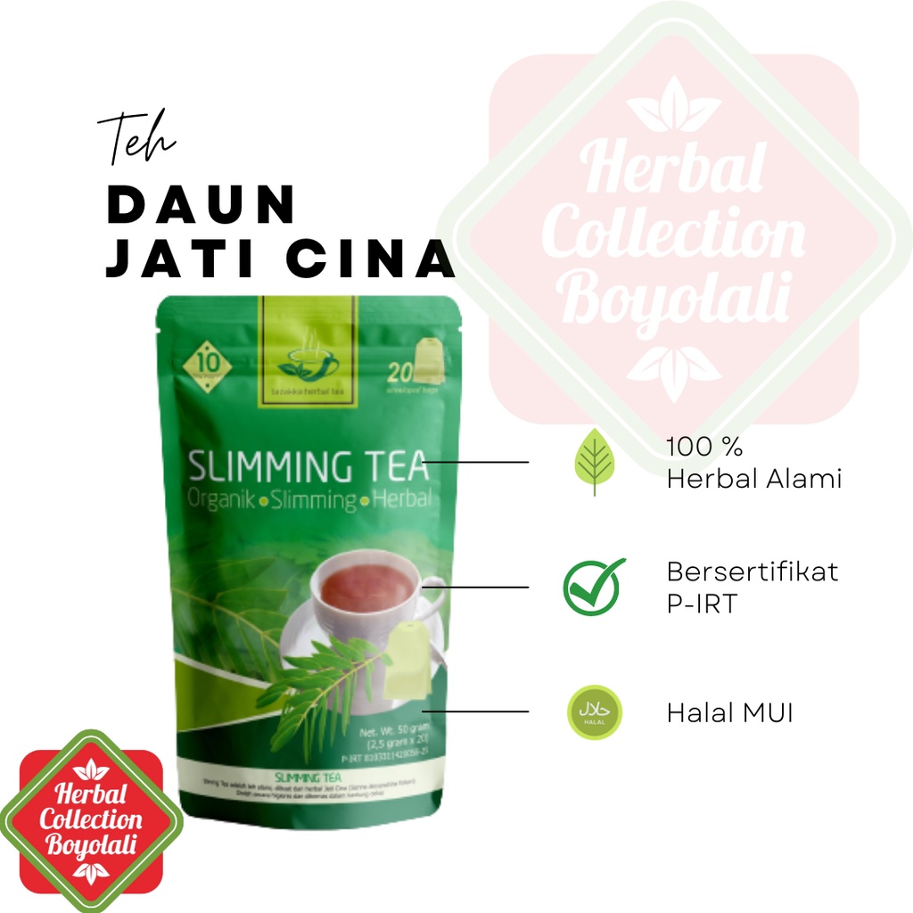 

Tazakka SLIMMING TEA Teh Diet Daun Jati Cina Herbal Tazakka Isi 20 Kantung Tea Bag Pelangsing Penurun Berat Badan Minuman Detox untuk pelangsing alami