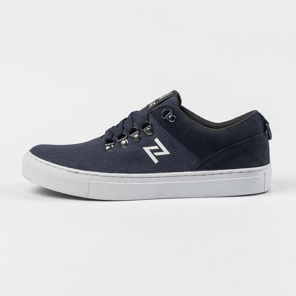 MEIRIEL NAVY |ManNeedMe x NAZ| Sepatu Sneakers Pria Casual Shoes ORIGINAL SOL DIJAHIT