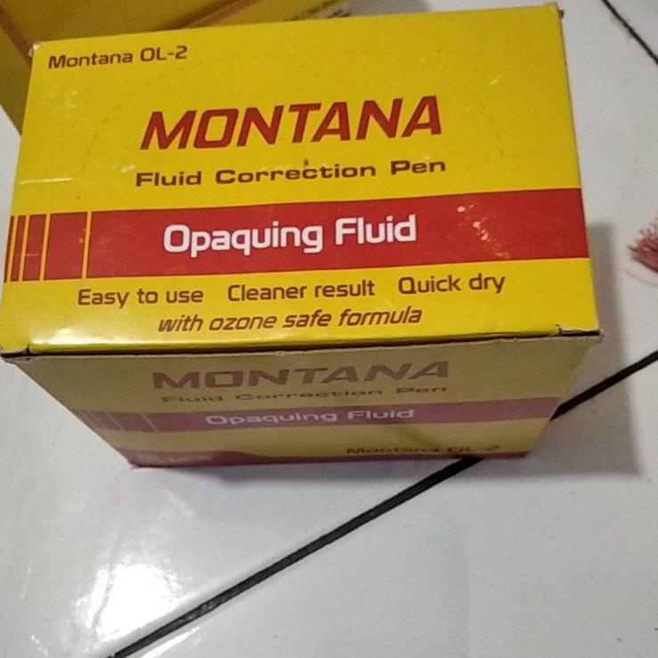 

Super Spesial 1 lusin, 1 box, 1 pack isi 12pcs tip-ex cair SAFARI, MONTANA murah Correction pen opaquing fluid Correction fluid