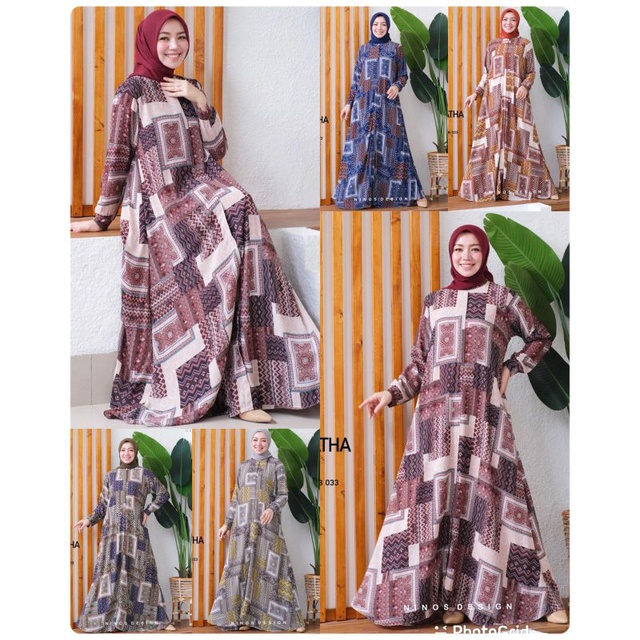 DRESS GAMIS AGATHA TERBARU NINOS BY NINOS DESIGN 033 ORIGINAL