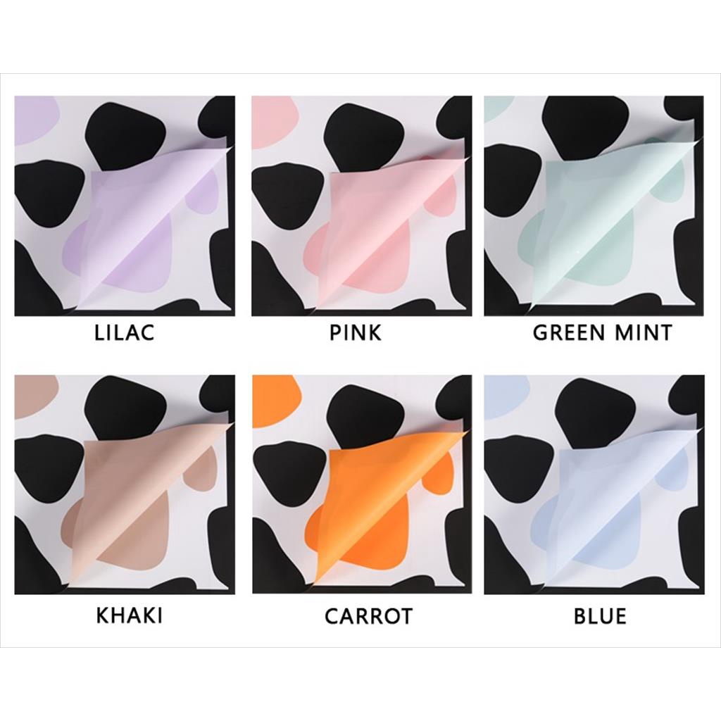 

[1 LEMBAR] PASTEL GIRRAFE PATTERN Flower Wrapping Paper / Kertas Bungkus Buket Bunga