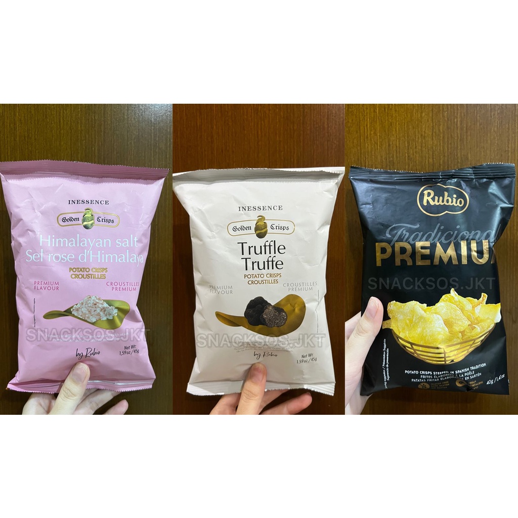 

RUBIO INESSENCE HIMALAYAN SALT CRISP / TRADITIONAL CHIPS / TRUFFLE POTATO CHIPS