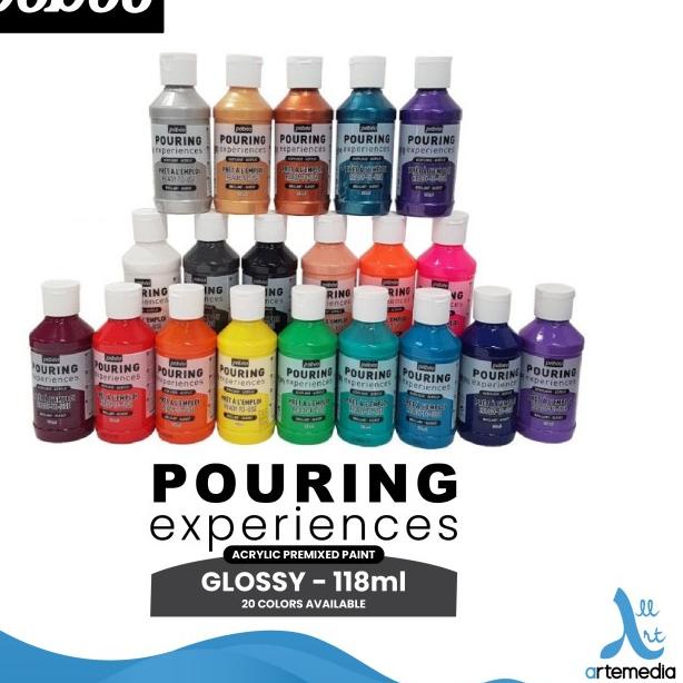 

Cat Akrilik Pebeo Pouring Experiences 118ml Acrylic Pre Mixed Paint - Orange