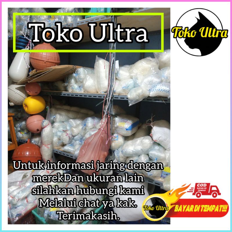 JARING MOMOI 0.35 3 INCH 70X80 YOKO (MATA TEGAK) JARING MOMOI 3 INCH / PUKAT 3 INCH / PUKAT MOMOI / JARING IKAN 3 INCH