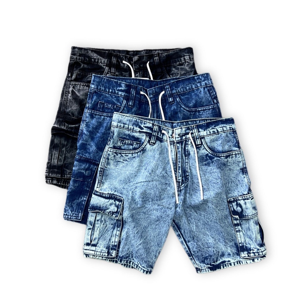 Shortpants Cargo Jeans Pendek Pria Original Outfit