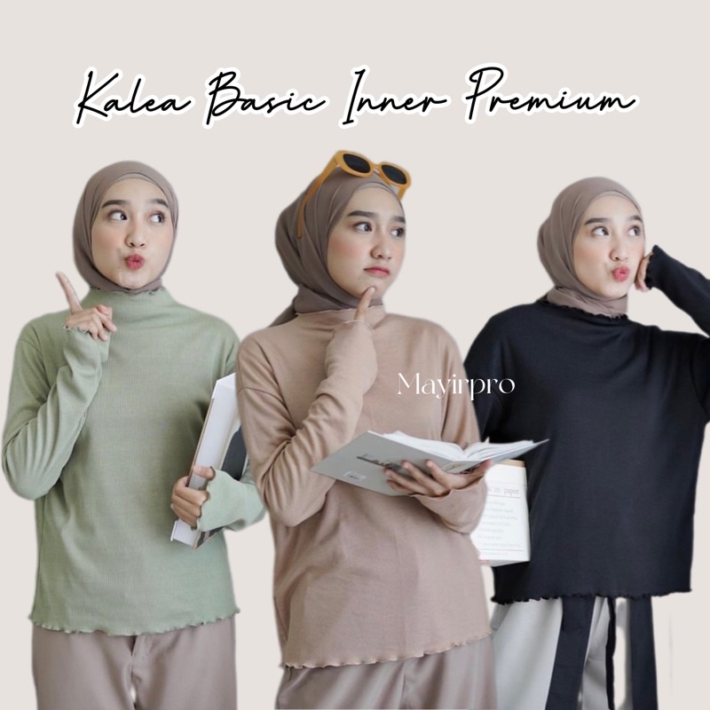 KAOS MURAH KEKINIAN/KAOS RIB CRINKLE NECK/LONGSLEEVE RIB PREMIUM/INNER WANITA HIJAB/KAOS KEKINIAN