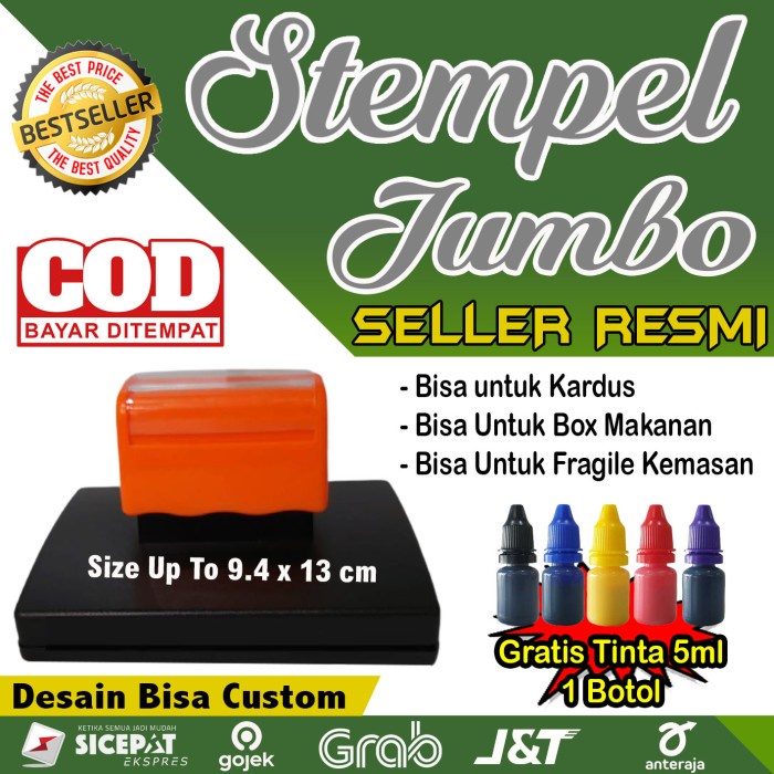 Stempel Jumbo Super / Stempel Kardus / Stempel Besar Custom