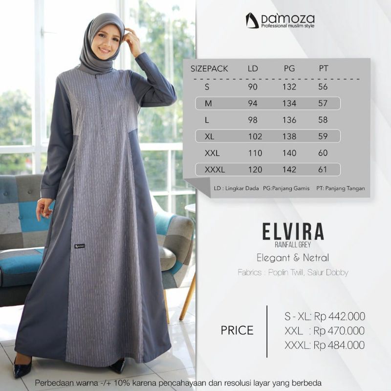 DAMOZA ELVIRA / GAMIS DAMOZA / GAMIS ELVIRA / DAMOZA ELVIRA / ELVIRA BLACK / GAMIS DEWASA