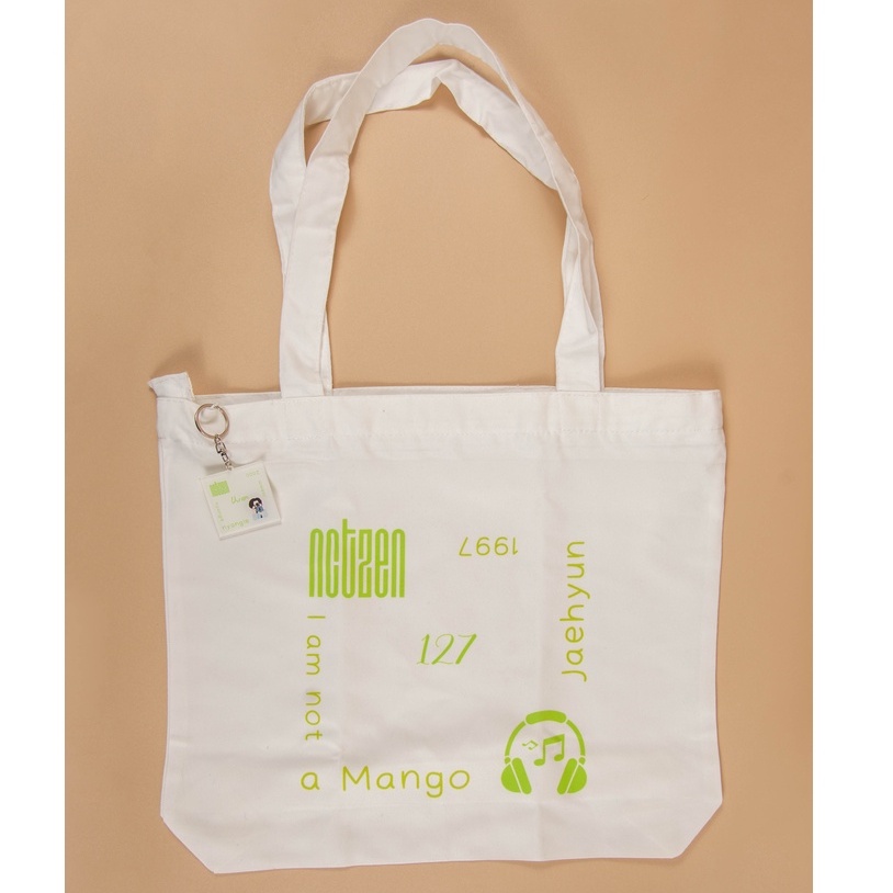 Totebag NCT Jaehyun Jung -  Dream 127 - Totebag Kanvas Resleting Free Keychain