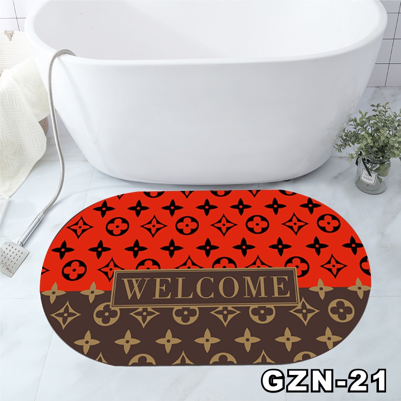 Keset Kaki Kamar Mandi Nyerap Air Anti Bakteri Premium Anti Slip Keset Batu Kamar Mandi motif lucu 2.8 RUMAHDESIGN-GZN-21-3.8