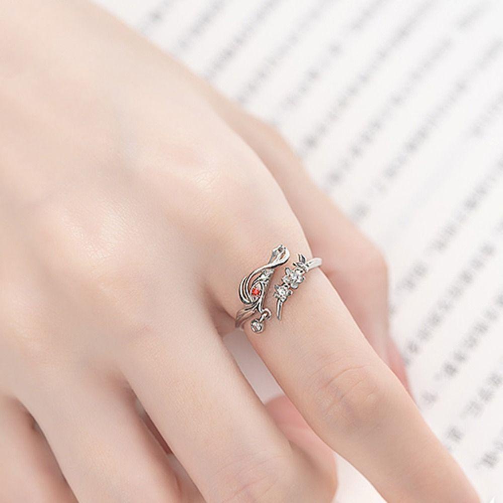 Mxbeauty Cincin Anime Dapat Disesuaikan Sederhana Tian Guan Ci Fu Berkah Keren Kartun Fashion Perhiasan