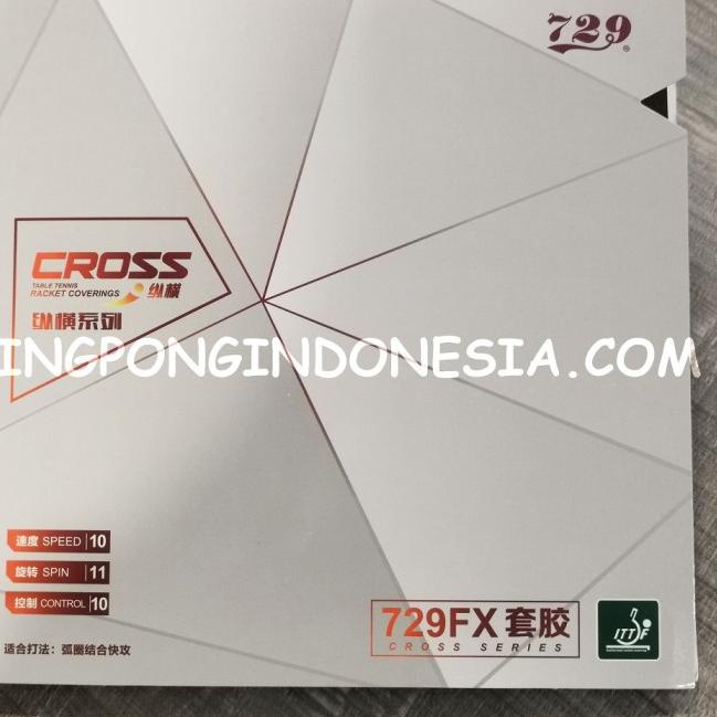 729 Cross FX - Rubber Karet Pingpong RITC Friendship CrossFX 729FX Bet - Merah H.46