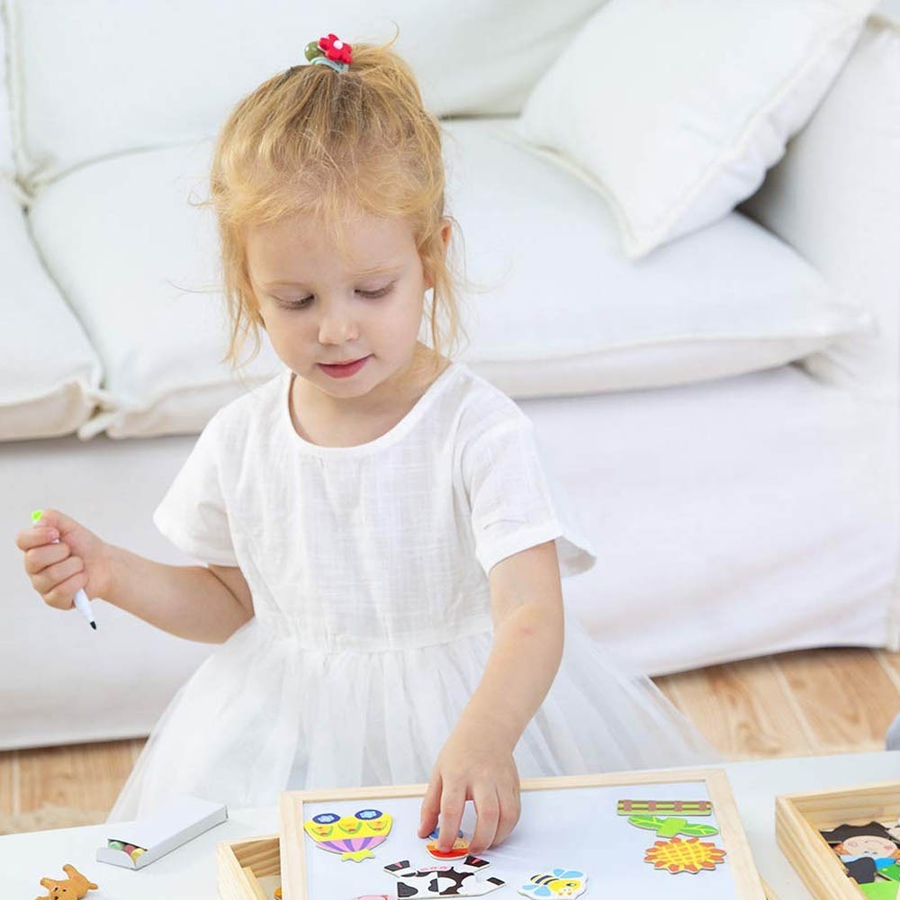 Mainan Edukasi Anak Membantu Anak Belajar - Mainan Edukasi Papan Tulis Gambar Bermain Pancing Huruf, Angka dan Pertambahan, Perkalian, Pembagian, Pengurangan Lengkap