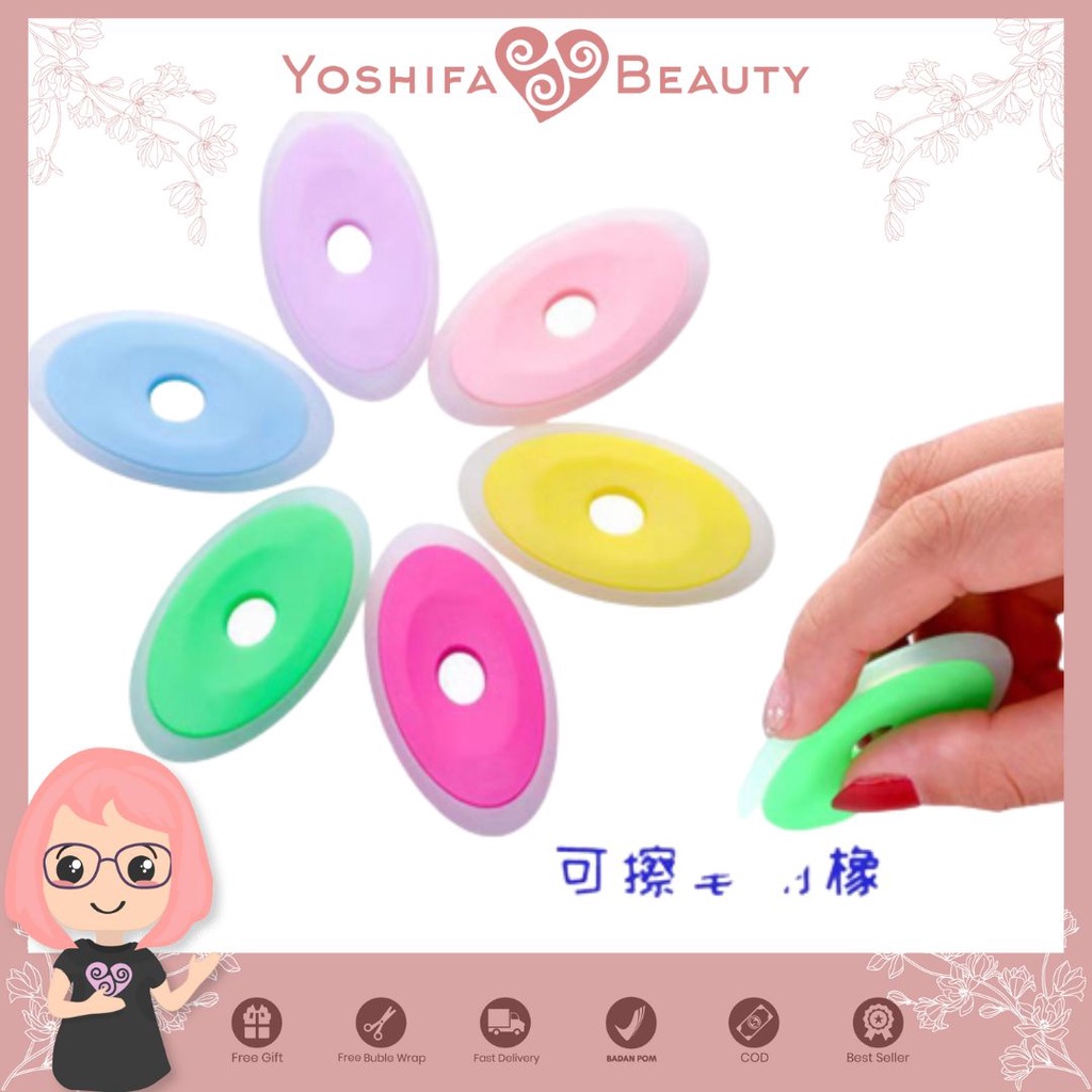 Penghapus Erasable Gel Pen | Small Colorful Erasable Pen Eraser School Office Non-Marking Eraser