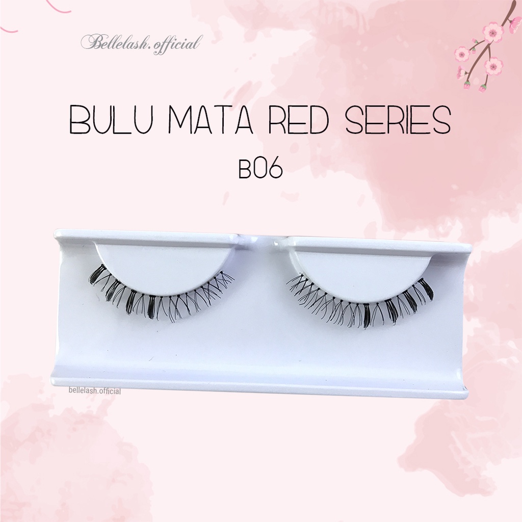 B06 Bulu Mata Bawah Palsu Handmade Natural False Eyelash Eye Lashes Belle Eyelashes Lusinan