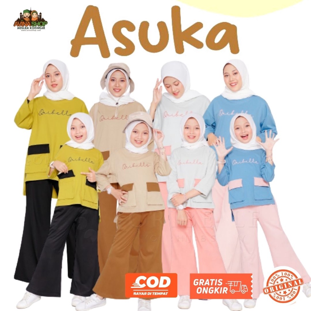 ASUKA by Oribelle Kids / Setelan blouse kulot anak dan remaja / setelan kulot Anak / Setelan Blouse 