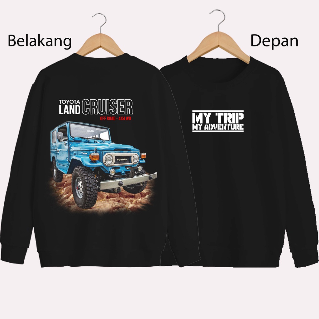 SWEATER UNISEX DB MY TRIP PRIA DAN WANITA SWEATER JUMBO