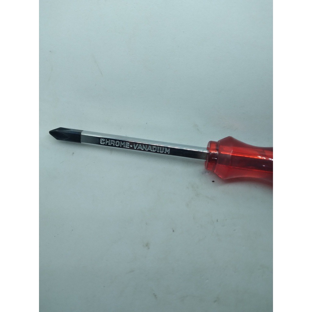 OBENG PLUS MINUS (+) (-) 161 3 INCH X 5MM MERAH WIPRO / OBENG TEMBUS