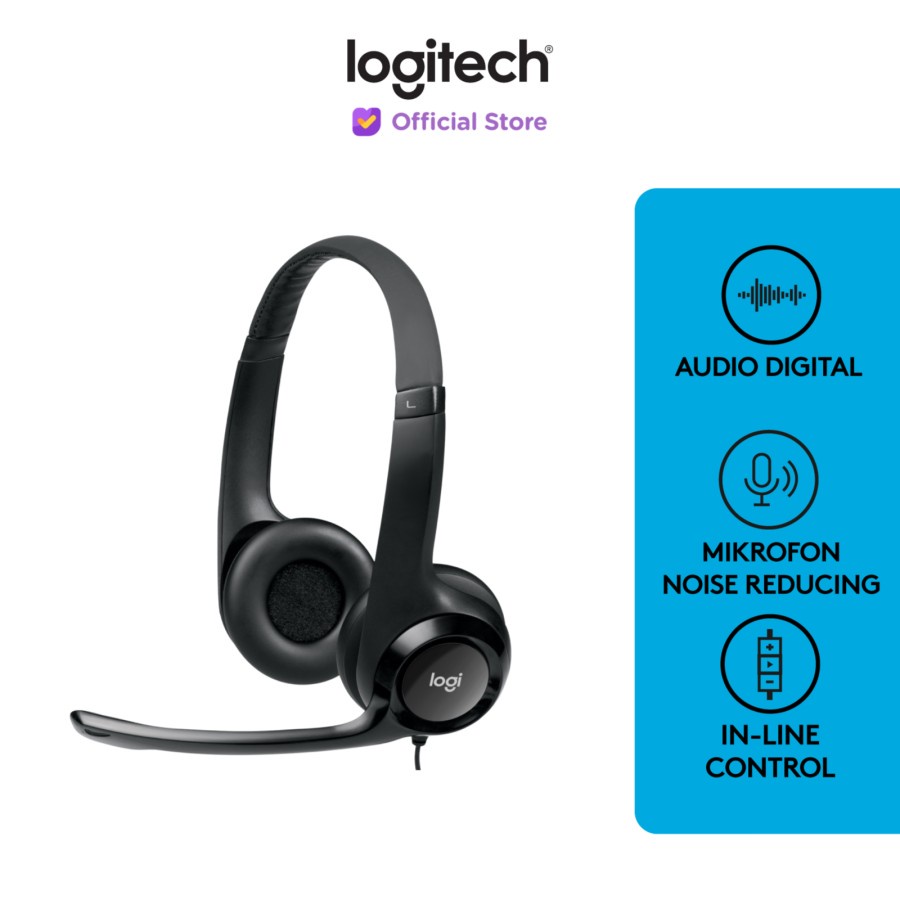 Logitech H390 Headset Stereo USB Mikrofon Noise-Cancelling | H 390