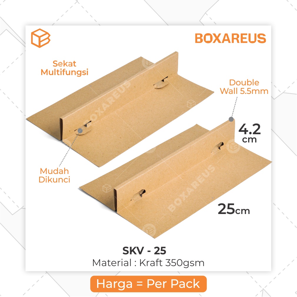 Sekat Cake Box Partisi Multifungsi Dus Kue Double Wall | SKV 25