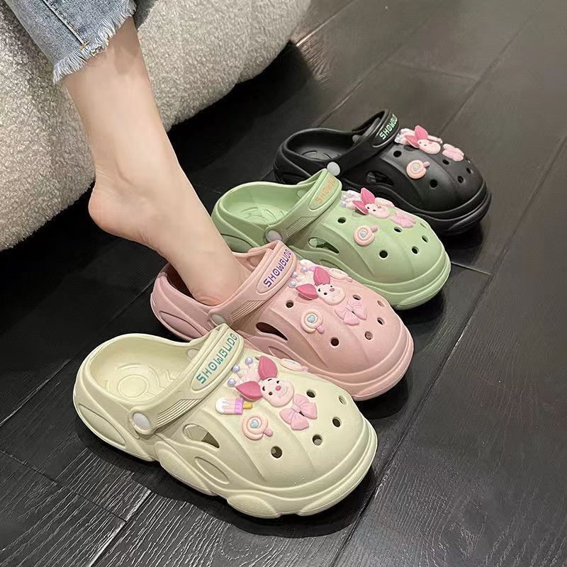 Mainland Sandal Baim Korean Aesthetic Sendal Crocs Wanita Lucu Import Outdoor HSN116