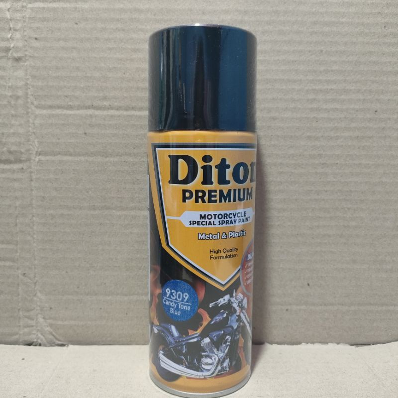 Pilok Cat Diton Premium Paket Lengkap 3 Pcs Candy Blue Candi Tone Biru 9309 Primer Grey Epoxy 9120 Clear Gloss 9128 400cc Pilok Paketan Cat Semprot Special Spray Paint