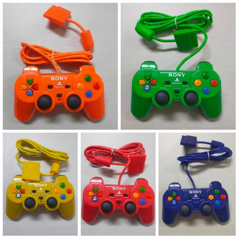 STIK PS2 WARNA TOMBOL XBOX KABEL SERAT