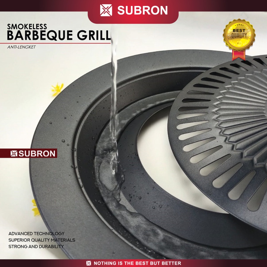 Panggangan 32cm BBQ Grill Anti Lengket - SUBRON