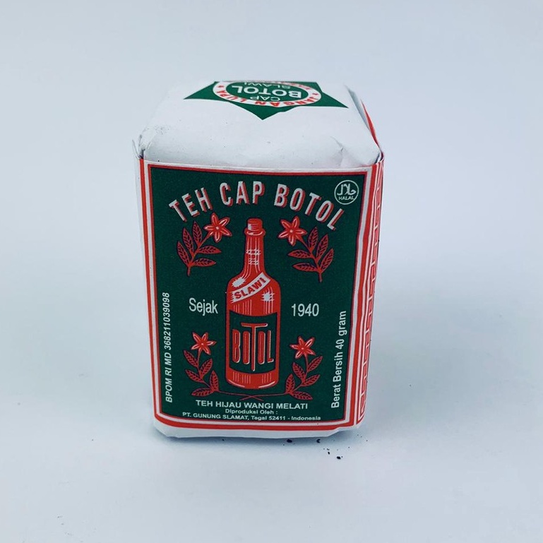 Teh Cap Botol / Teh Hijau Wangi Melati /  Teh Serbuk / 40g