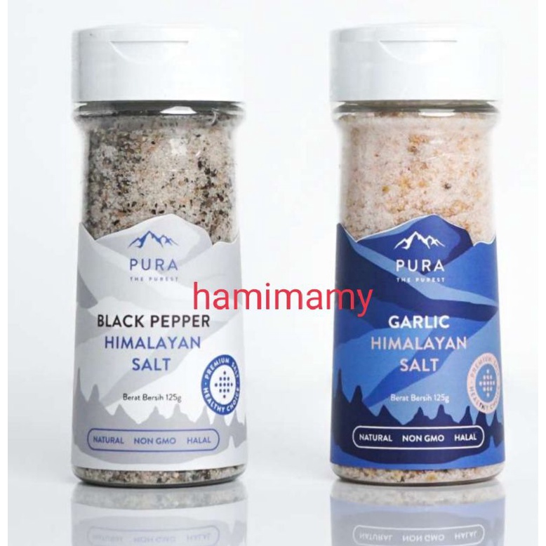 Pura Himalayan salt garlic black pepper mpasi steak