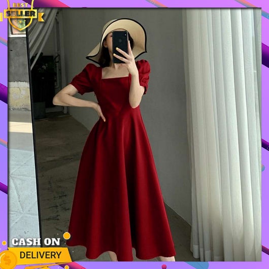Dress Yuna Brukat/Dress Natal/Dress Pesta Wanita/Dress Elegan Wanita/Terusan Dress Brukat Terbaru / 
