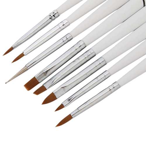 KR Kuas Kutek Kuku Nail Art Liner Drawing Brush Motif Zebra 8 Pcs