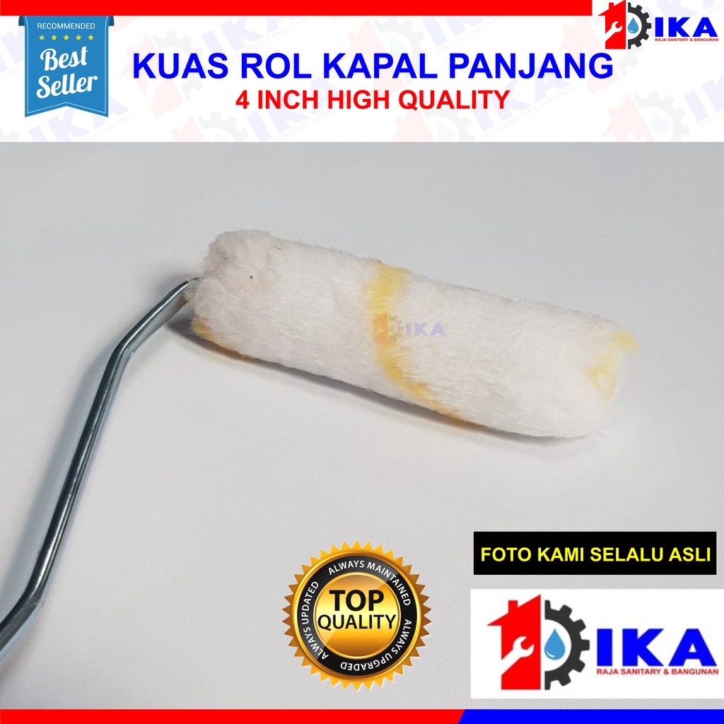 uas Roll Cat Kapal - Kuas Roll Cat Mini - High quality / PROMO RRT Kuas Rol Kapal 4&quot; / Kuas Rol Kecil 4&quot; Utk Tembok, Kayu BESI