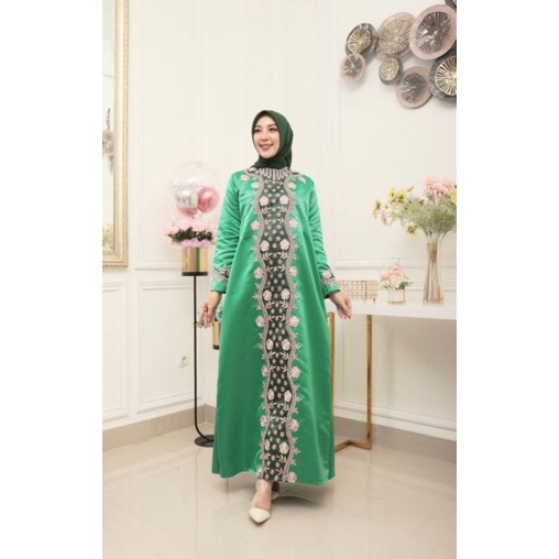 GAMIS SAHARA BORDIR // BAHAN TAVETA BRIDAL PREMIUM // BAJU WISUDA // BAJU PESTA // KEBAYA MODERN // By Pelangi Jaya