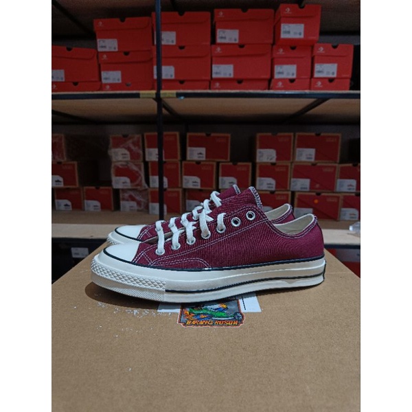 CONVERSE CHUCK 70S OX DEEP BURGUNDY MARRON ORIGINAL RESMI PT.MAP