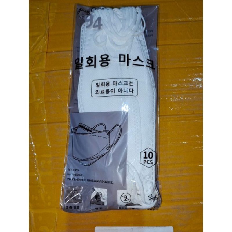 HELLO_masker kf94 dewasa putih hitam/masker kf94 korea