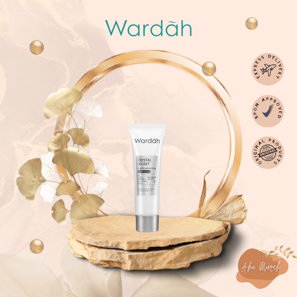 ✨ AKU MURAH ✨ Wardah Crystal Secret Bright Activating Night Cream (Krim Malam Mencerahkan)