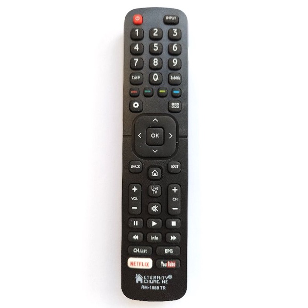 REMOT / REMOTE SMART TV POLYTRON / HISENSE EN2827 YOUTUBE MULTI / UNIVERSAL CHS