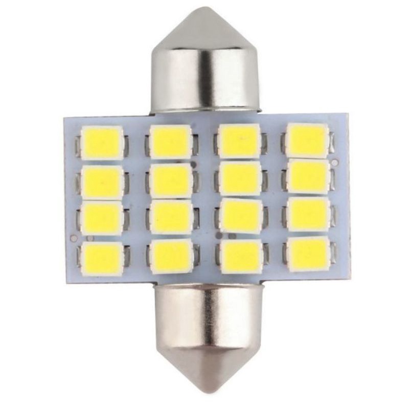 Lukstar Lampu Interior Mobil LED Super White 31mm Feston 12 SMD 1210 - 2 pcs