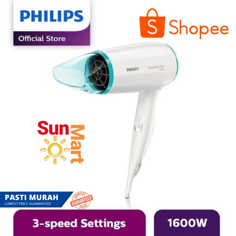 Philips New Foldable Hair Dryer BHD006 1600W / HAIR DRYER PHILIPS BHD 006 1600 watt Garansi Resmi